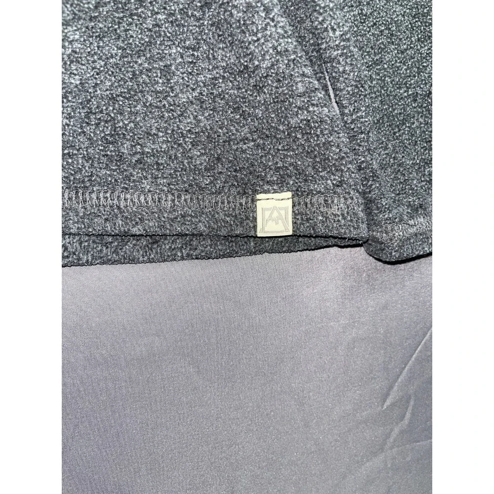 Avalanche‎ Fleece Jacket Boys M (5-6) Heather Gray Logo Mock Neck Quarter Zip